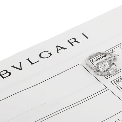 Bvlthtgari Vintage Toi Et Moi Platinum Diamond Cocktail Ring