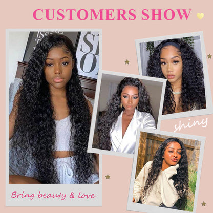 #1B Water Wave HD Lace Closure  Natural Looking Cvohair