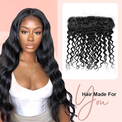 #1B Loose Deep Wave HD Lace Closure  Natural Looking Cvohair