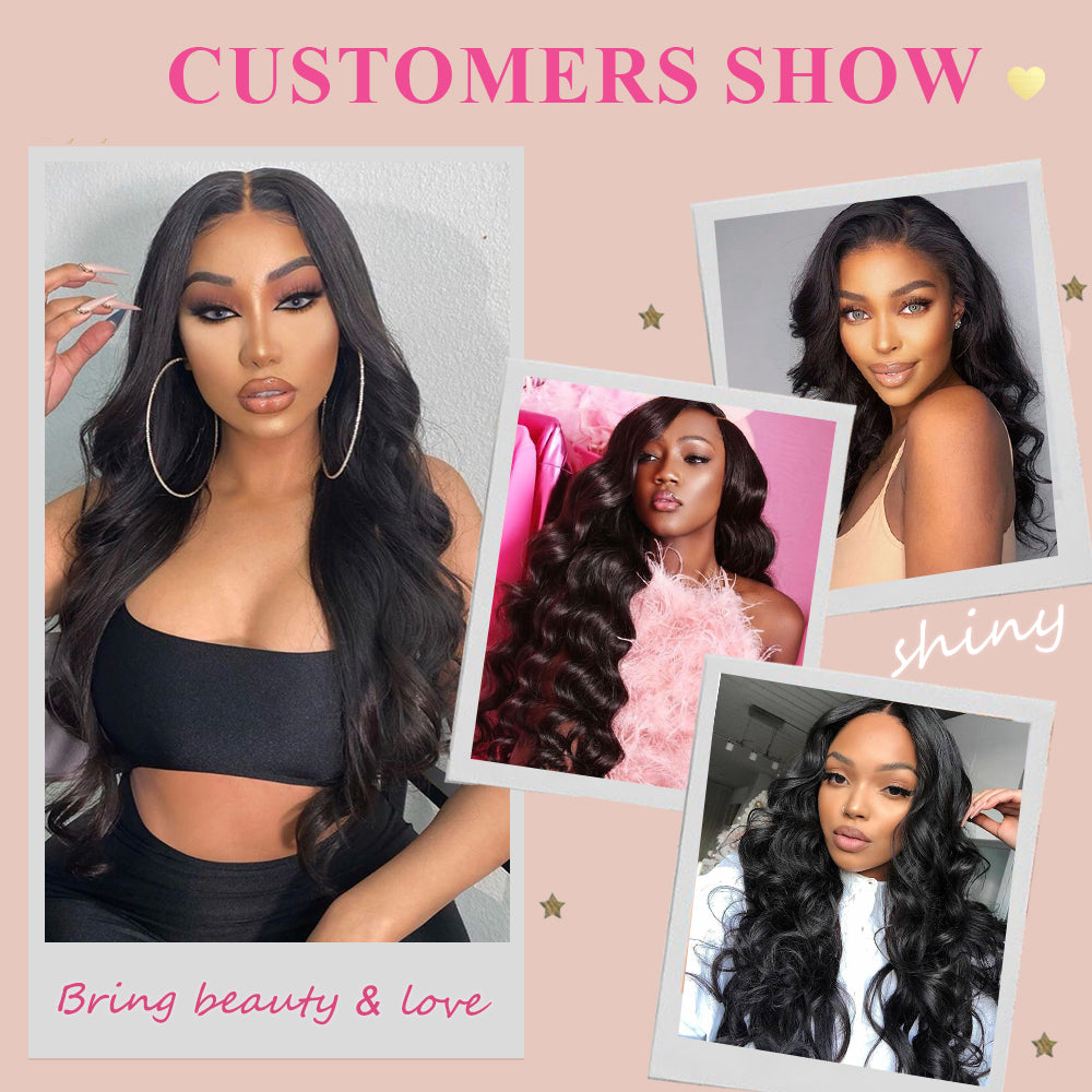 #1B Body Wave HD Lace Closure Natural Looking Cvohair