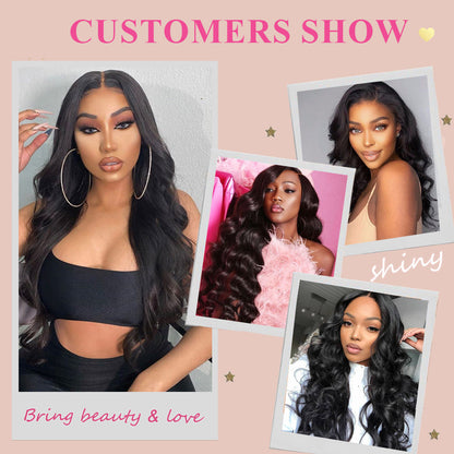 #1B Body Wave HD Lace Closure Natural Looking Cvohair