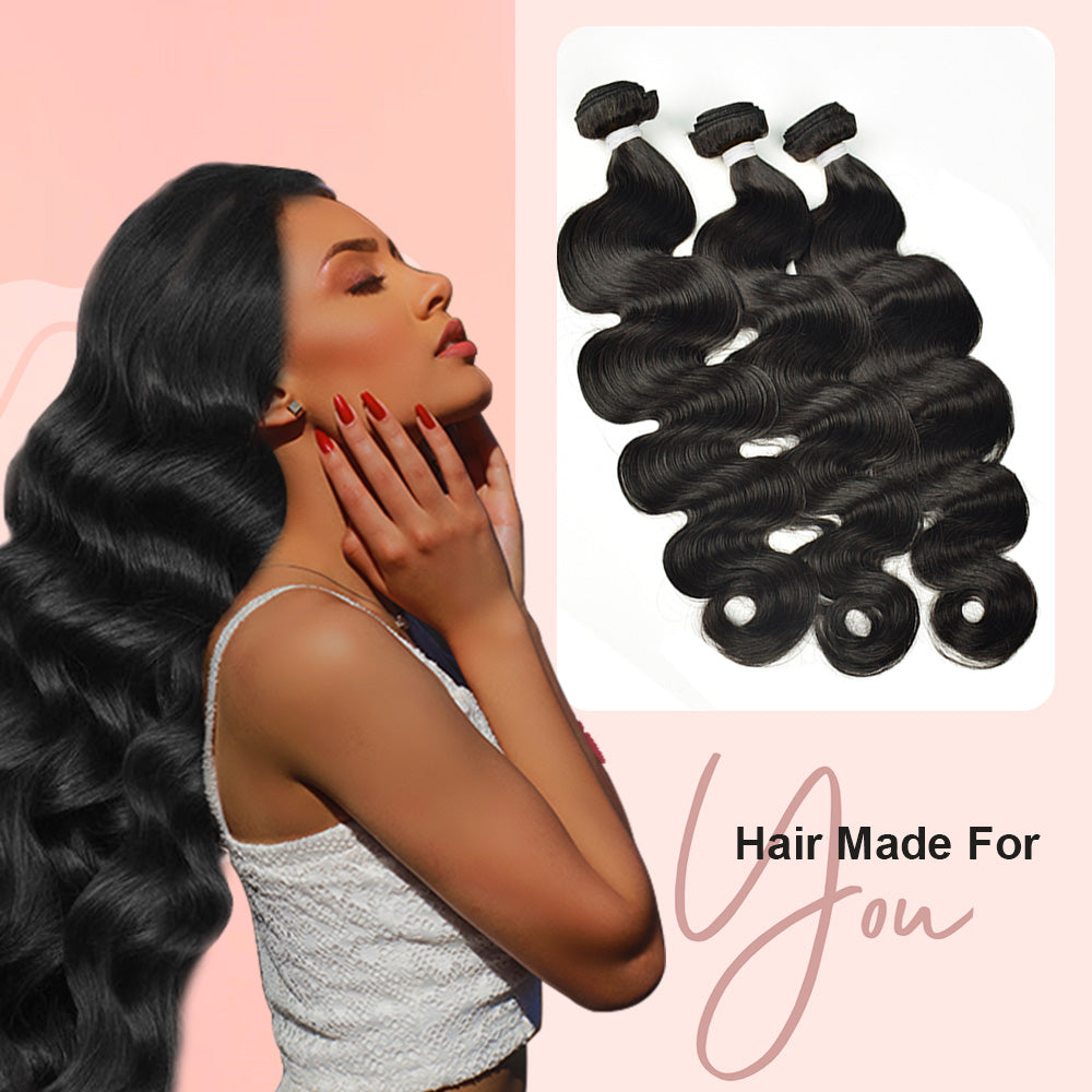 14A Body Wave 100% Brazilian Virgin Human Hair Weave Bundles CVOHAIR