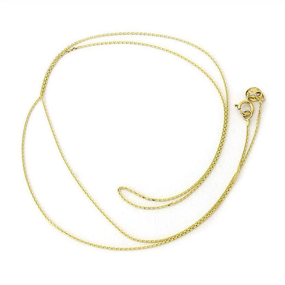 Thin Dainty Ghost Necklace Cable Link Chain 0.3 mm
