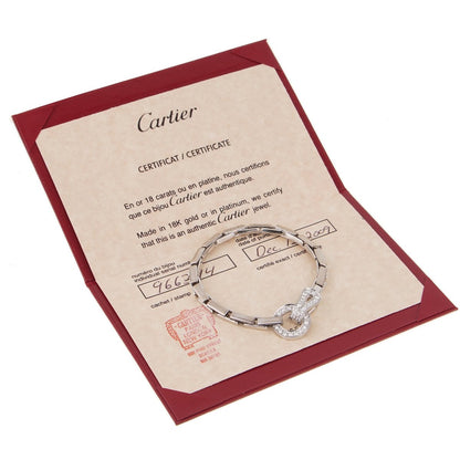 Carthttier Agrafe Diamond White Gold Bracelet