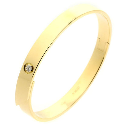 Carthttier Anniversary Diamond Gold Bangle Bracelet
