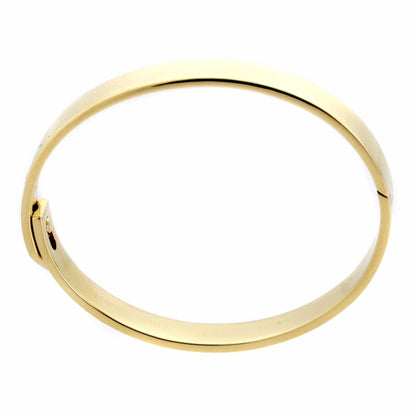 Carthttier Anniversary Diamond Gold Bangle Bracelet