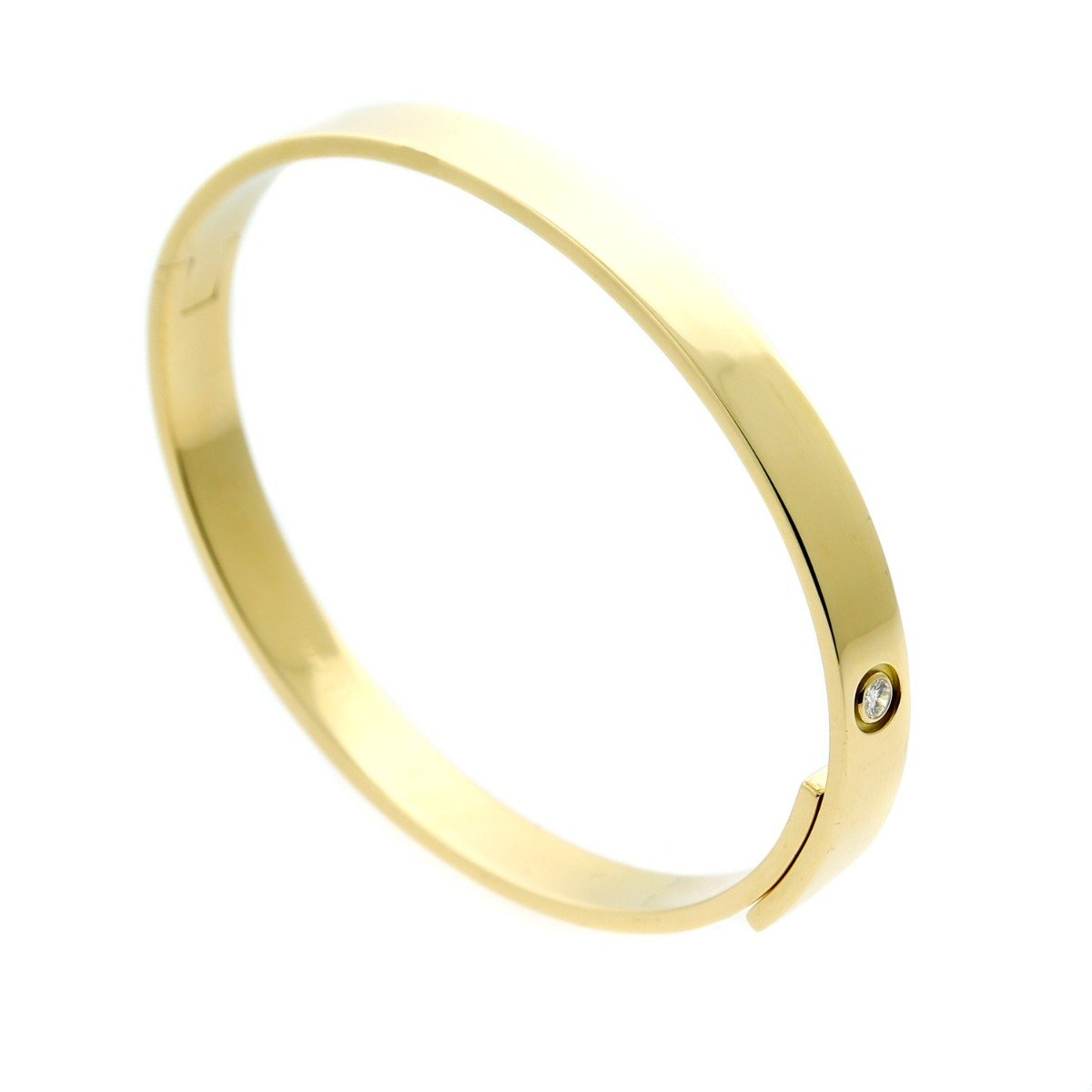 Carthttier Anniversary Gold Diamond Bangle