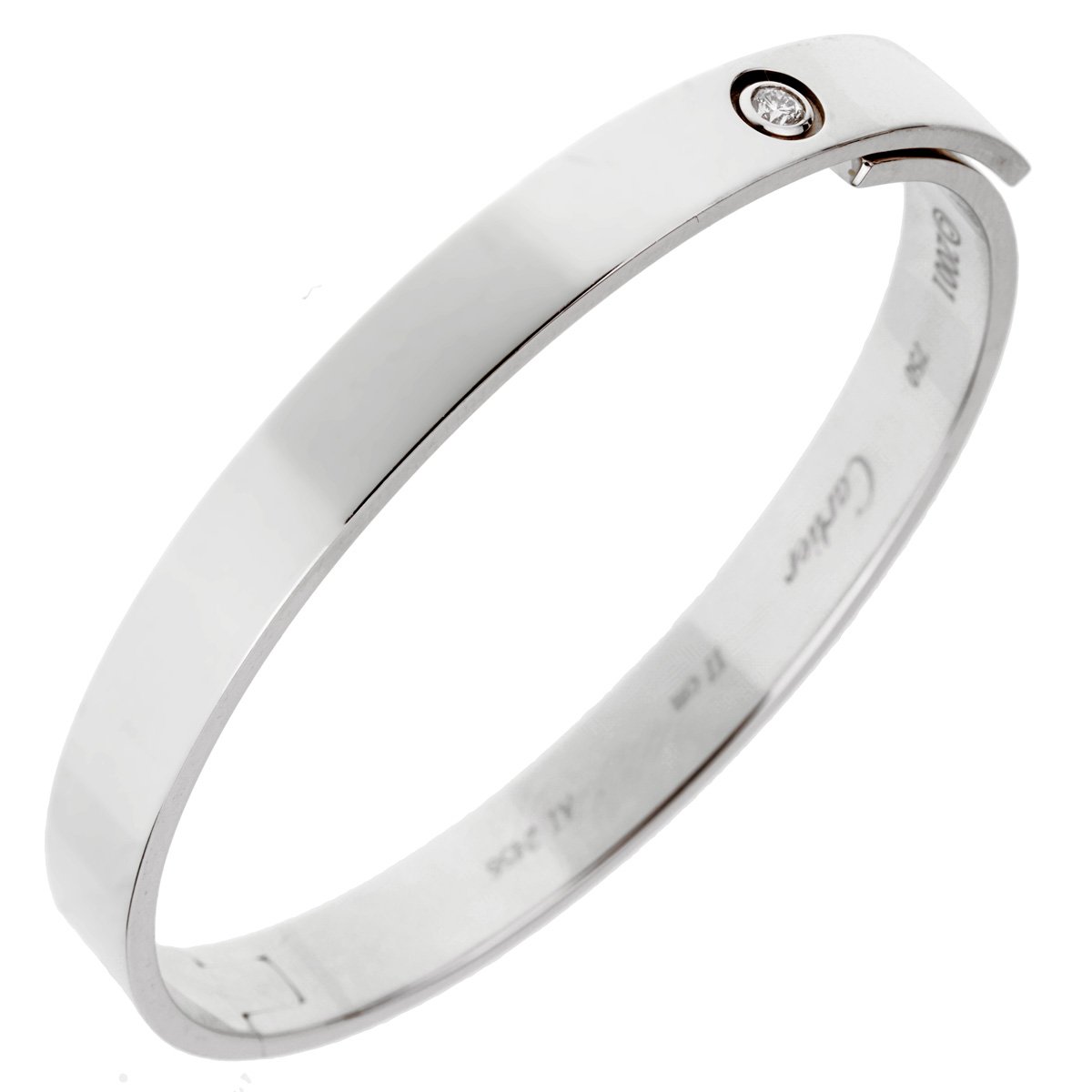 Carthttier Anniversary White Gold Diamond Bracelet