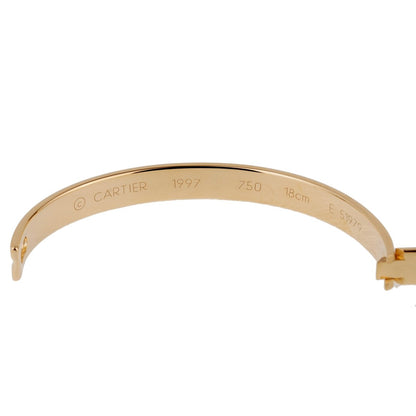 Carthttier Anniversary Yellow Gold Diamond Bangle Bracelet