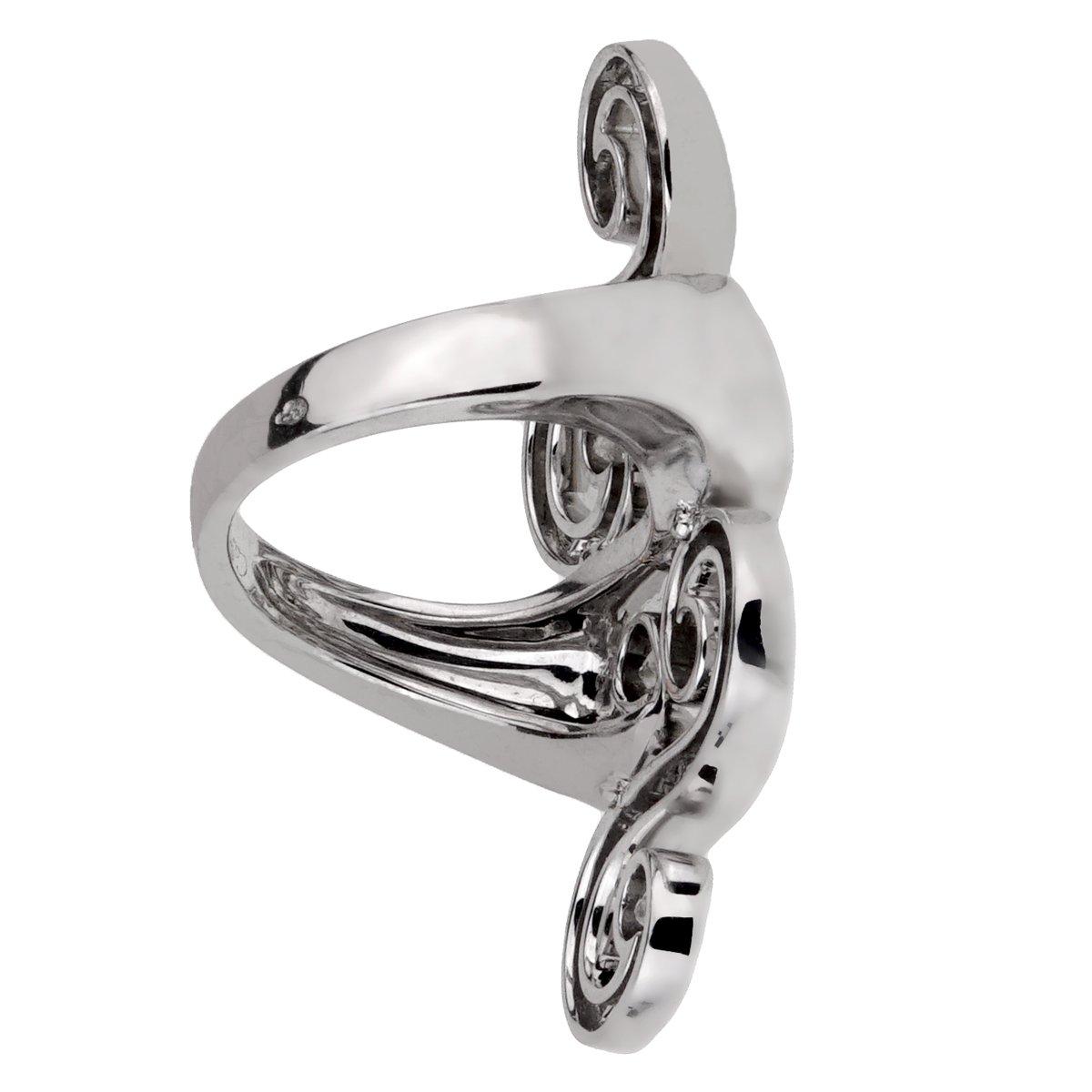 Carthttier Arabesque White Gold Diamond Cocktail Ring