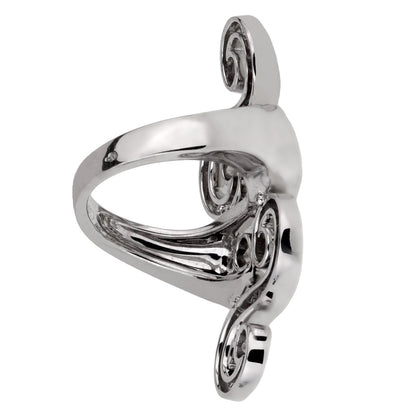 Carthttier Arabesque White Gold Diamond Cocktail Ring