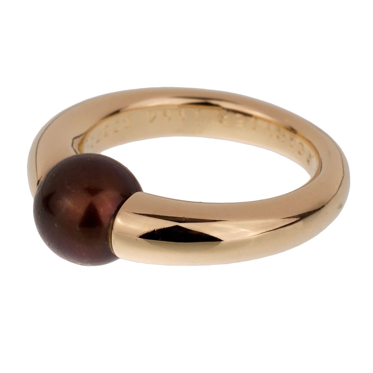 Carthttier Black Pearl Yellow Gold Ring