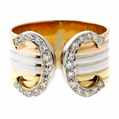 Carthttier C De Carthttier Diamond Gold Ring