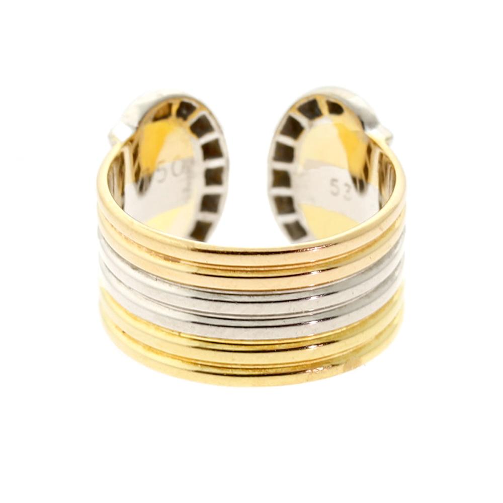 Carthttier C De Carthttier Diamond Multitone Gold Band Ring