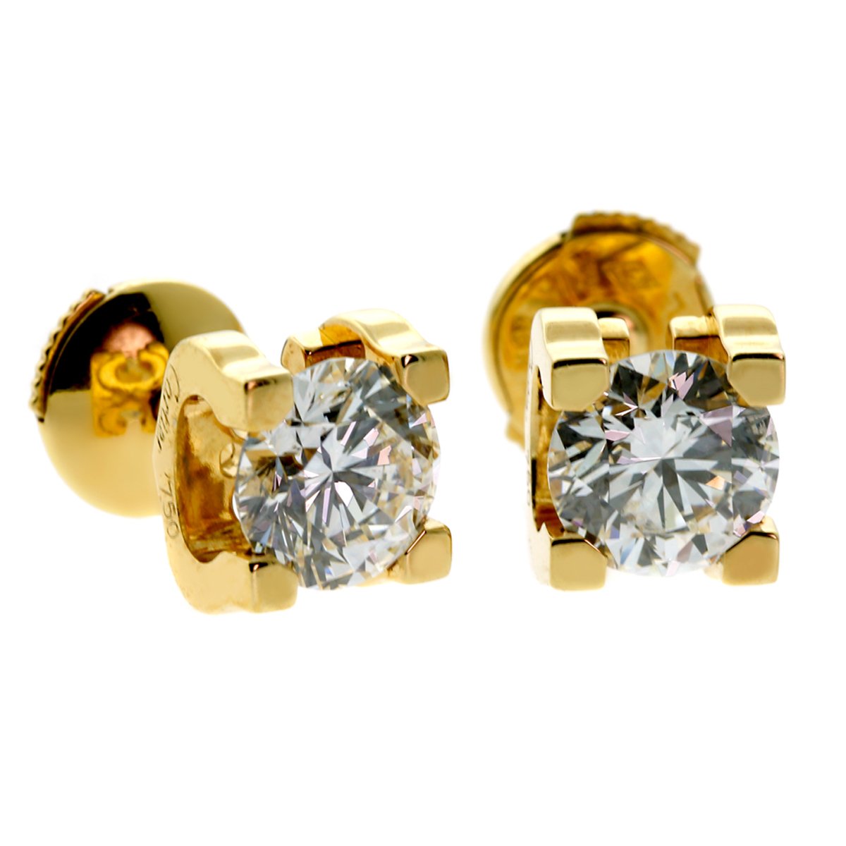 Carthttier C De Carthttier Diamond Stud Earrings