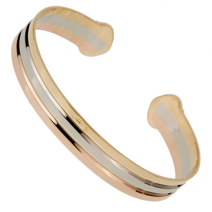 Carthttier C De Carthttier White Yellow Rose Gold Cuff Bracelet