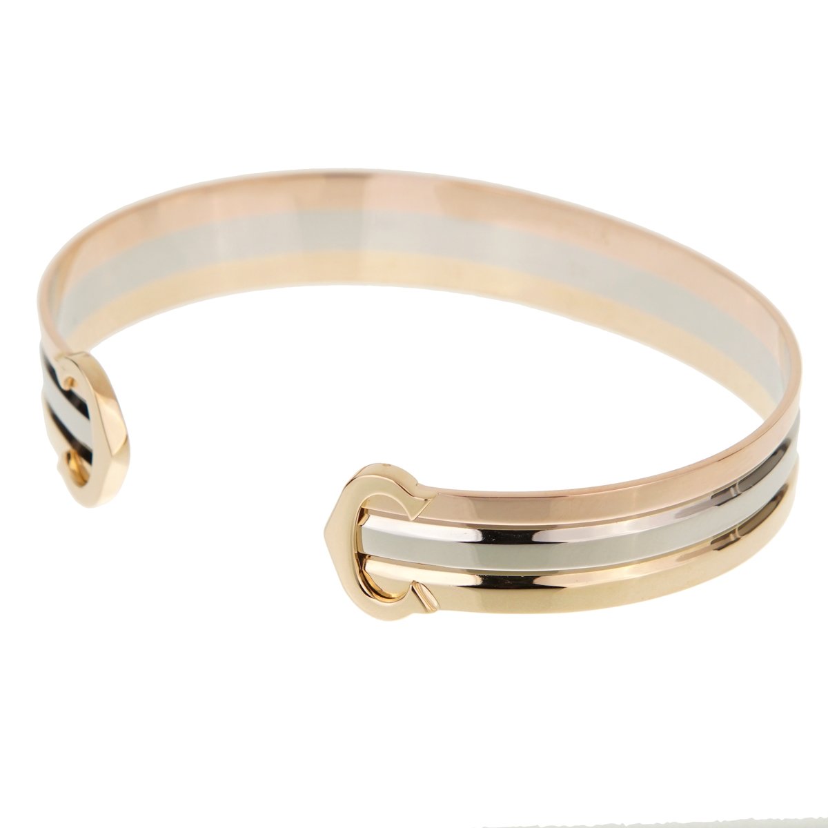 Carthttier C De Carthttier White Yellow Rose Gold Cuff Bracelet