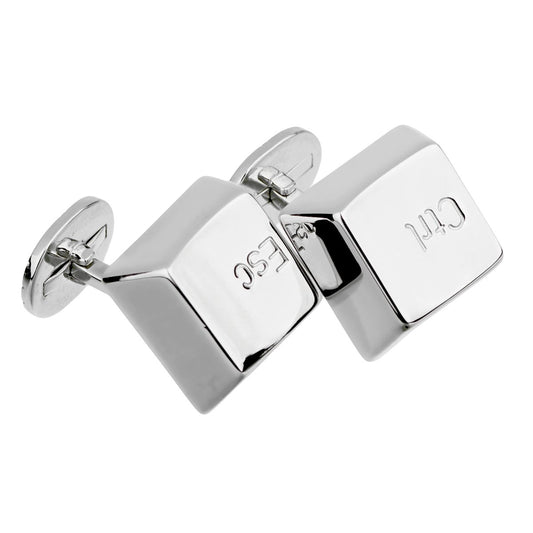 Carthttier Control Escape White Gold Cufflinks
