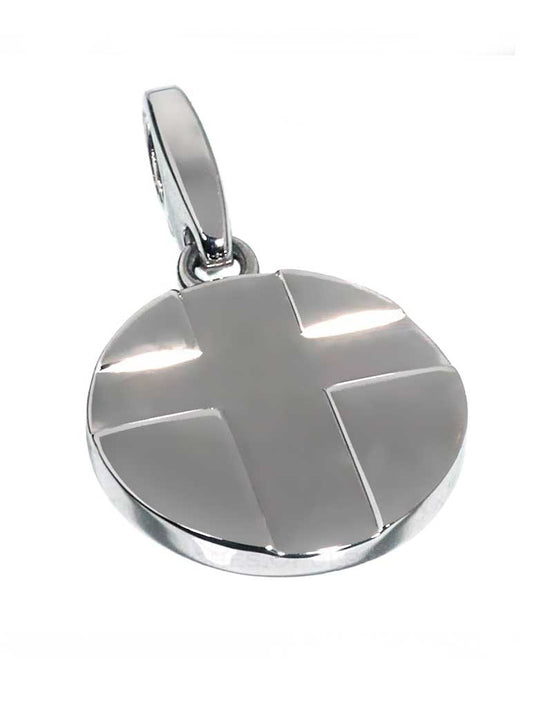 Carthttier Cross White Gold Charm Pendant