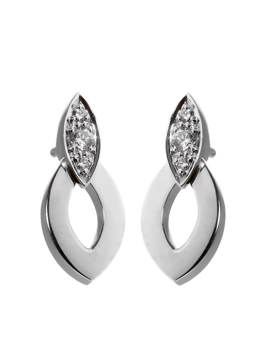 Carthttier Diadea Diamond White Gold Earrings
