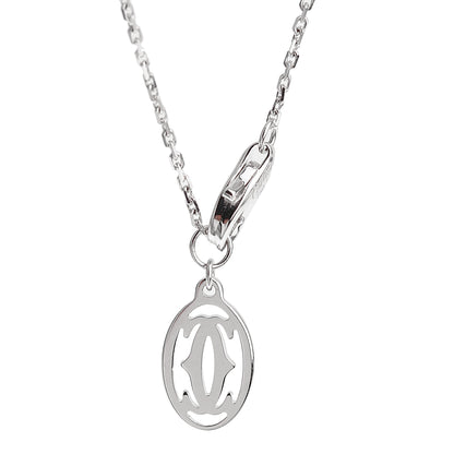 Carthttier Diamants Legers White Gold Diamond Pendant Necklace