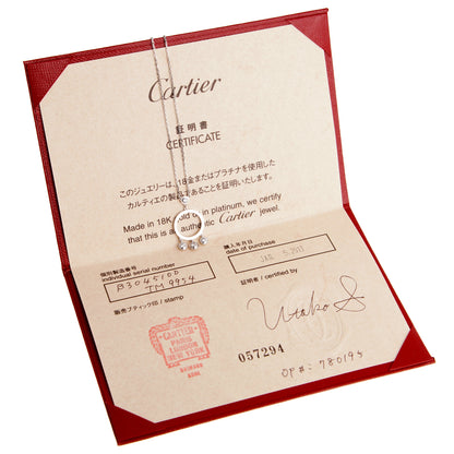 Carthttier Diamants Legers White Gold Diamond Pendant Necklace