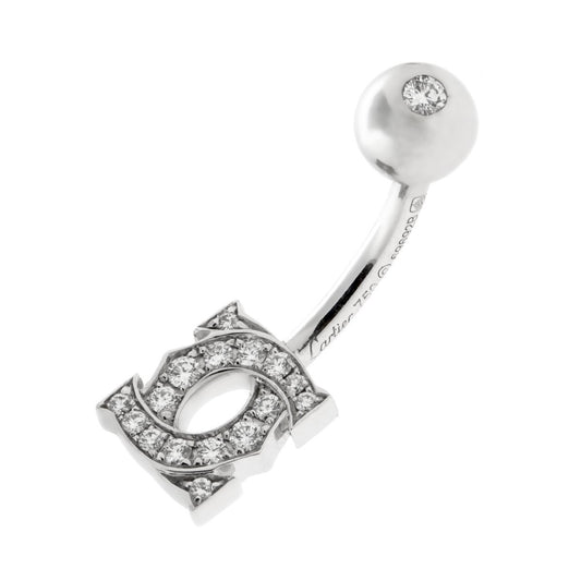 Carthttier Diamond Belly Button Ring