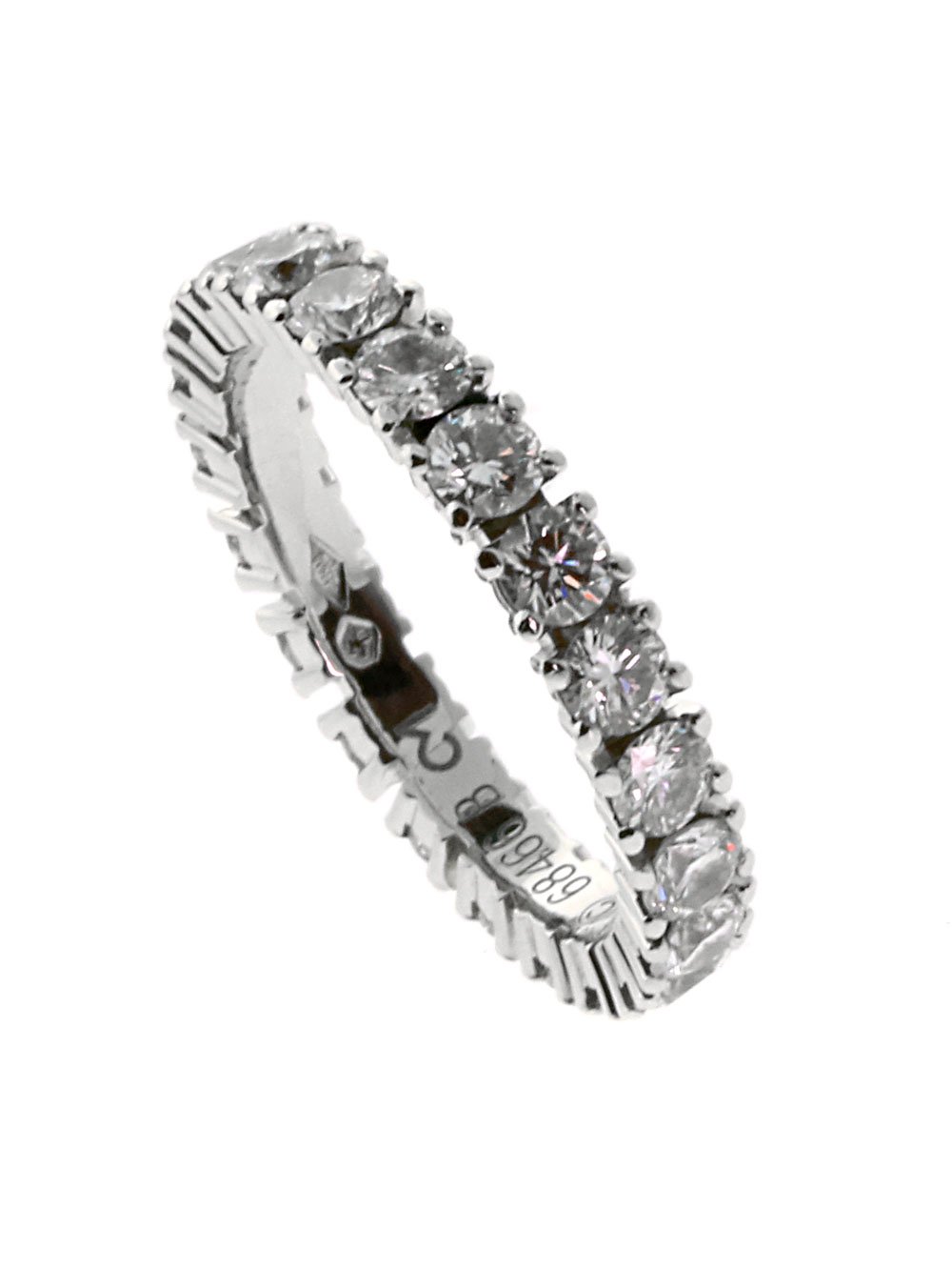 Carthttier Diamond Eternity Platinum Ring