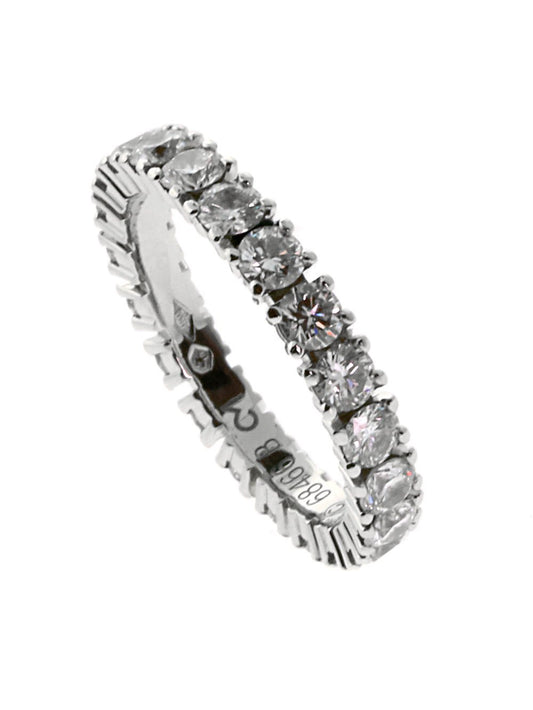 Carthttier Diamond Eternity Platinum Ring