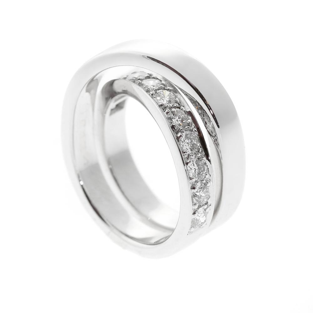 Carthttier Diamond Gold Bypass Ring