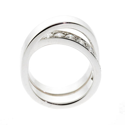 Carthttier Diamond Gold Bypass Ring