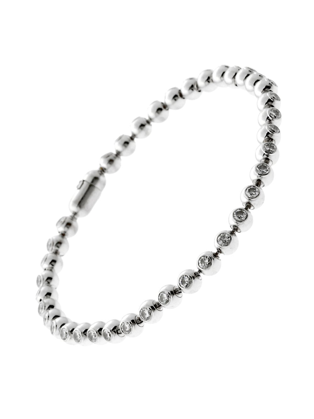 Carthttier Diamond Gold Tennis Bracelet