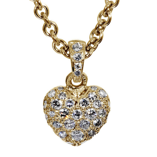Carthttier Diamond Heart Gold Necklace