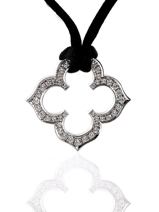 Carthttier Diamond Necklace 18k White Gold