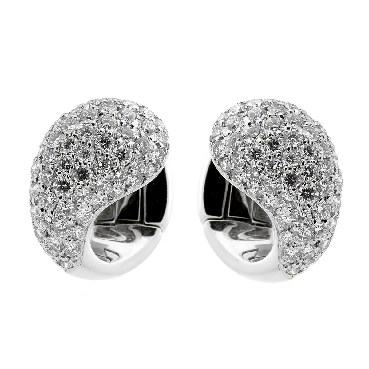 Carthttier Diamond Pave Huggy Earrings