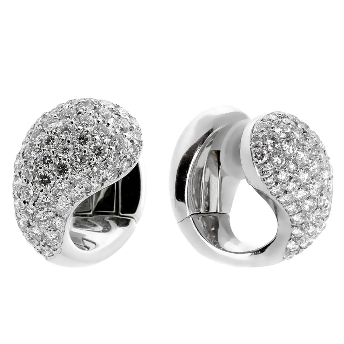 Carthttier Diamond Pave Huggy Earrings