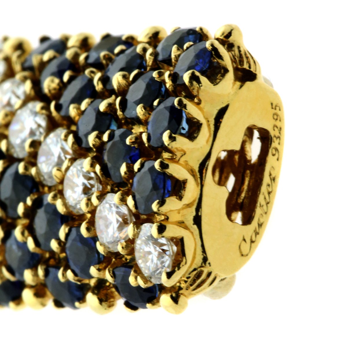 Carthttier Diamond Sapphire Yellow Gold Suite