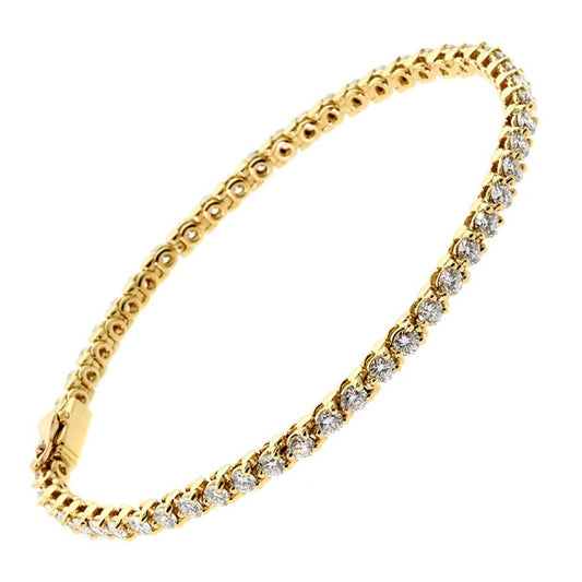 Carthttier Diamond Tennis Gold Bracelet