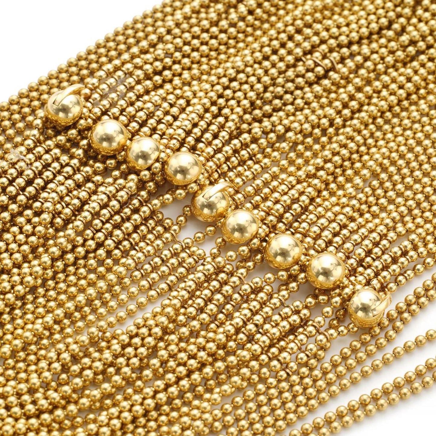 Carthttier Draperie 18k Yellow Gold Beaded Vintage Necklace