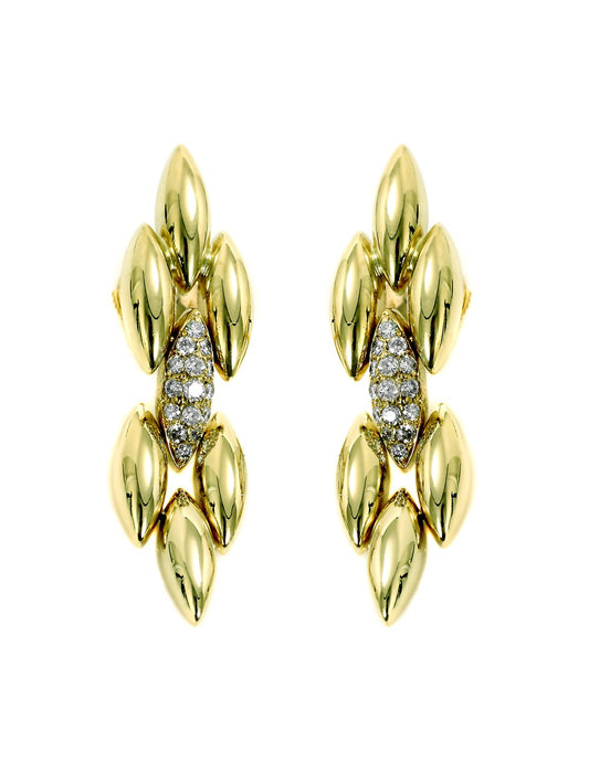 Carthttier Gentiane Diamond Gold Earrings