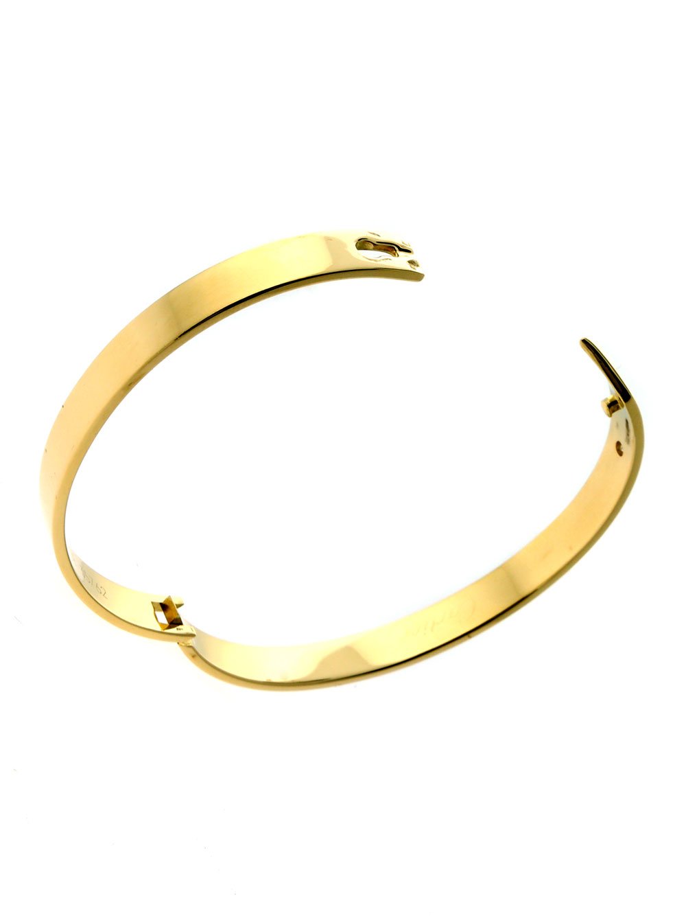 Carthttier Gold Anniversary Diamond Bangle Bracelet