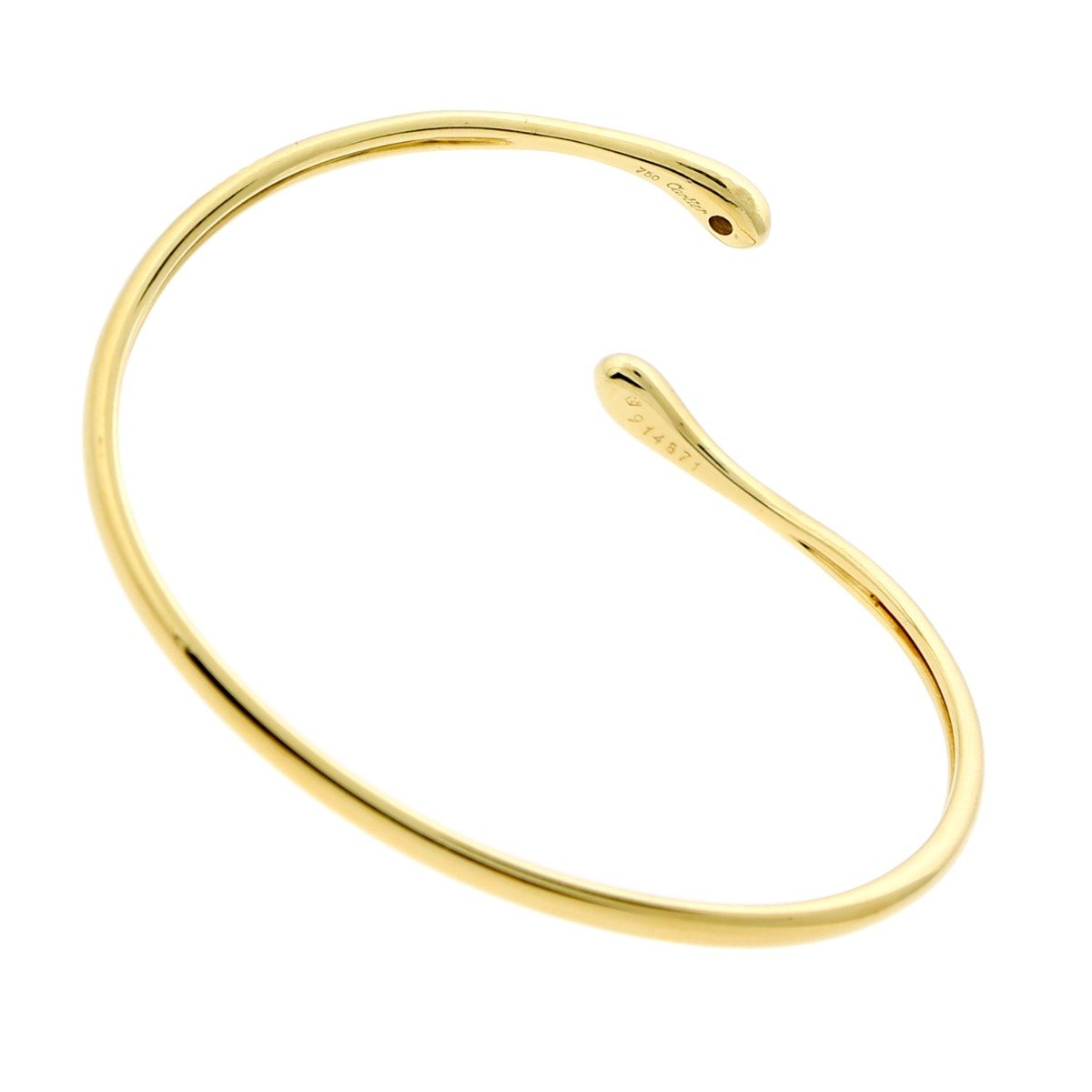 Carthttier Gold Diamond Bangle
