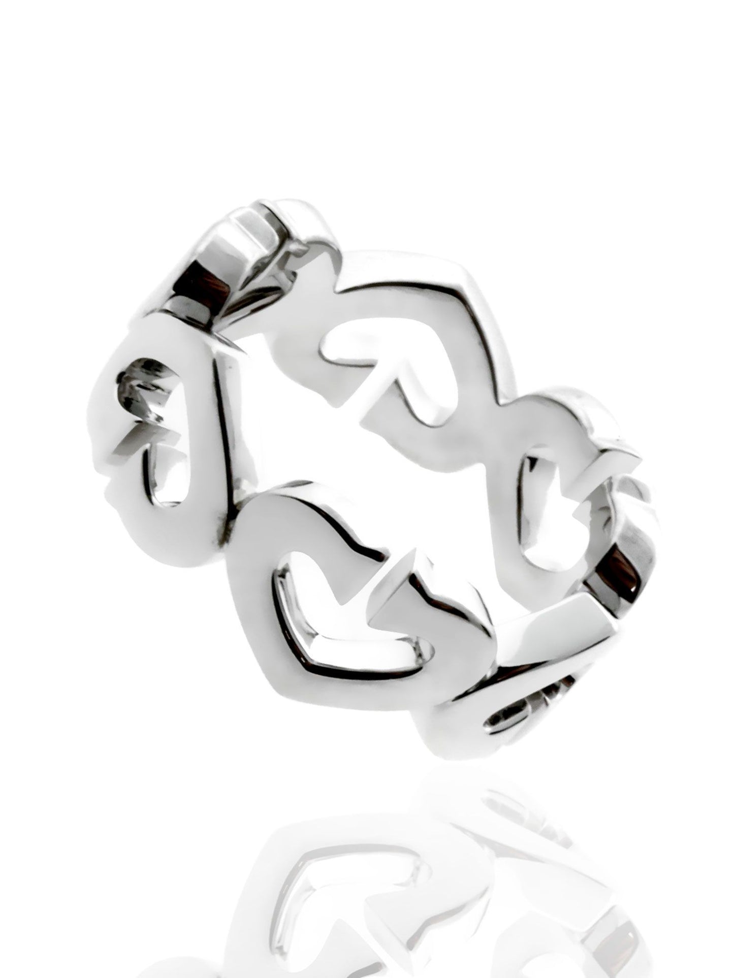 Carthttier Heart Diamond Ring C Heart of Carthttier 18k White Gold