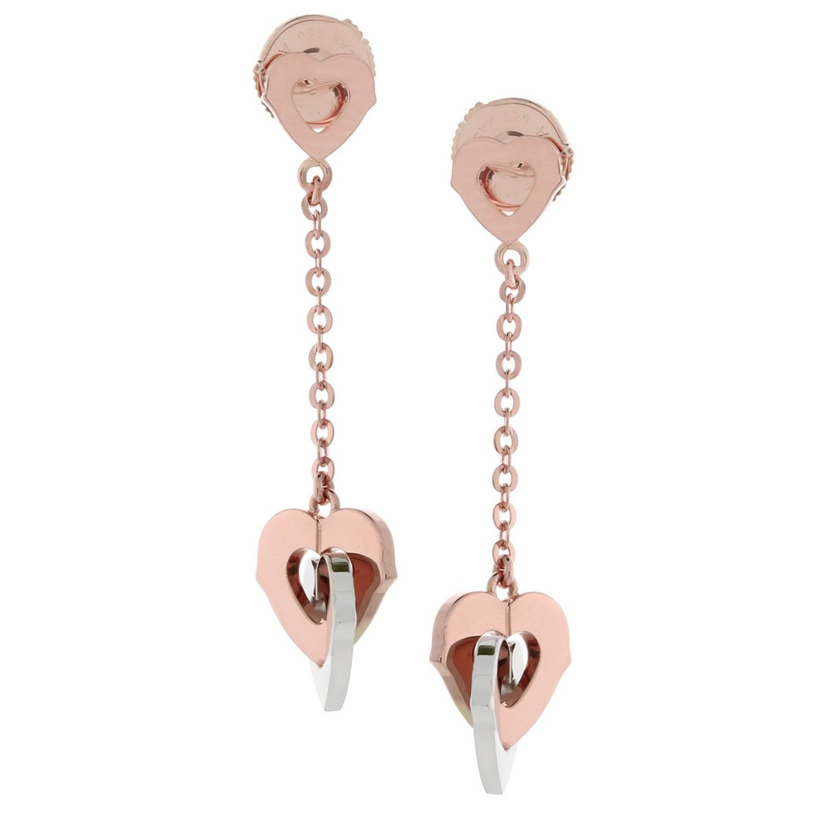 Carthttier Heart Drop Gold Earrings