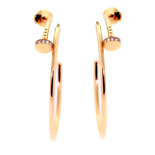 Carthttier Juste Un Clou Diamond Rose Gold Earrings