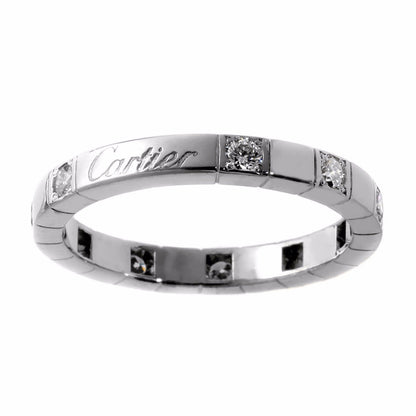 Carthttier Lanieres Diamond Band White Gold Ring