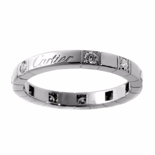 Carthttier Lanieres Diamond Band White Gold Ring