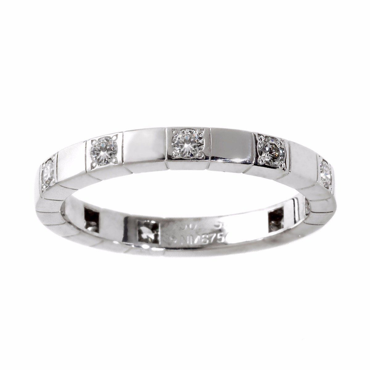 Carthttier Lanieres Diamond Band White Gold Ring