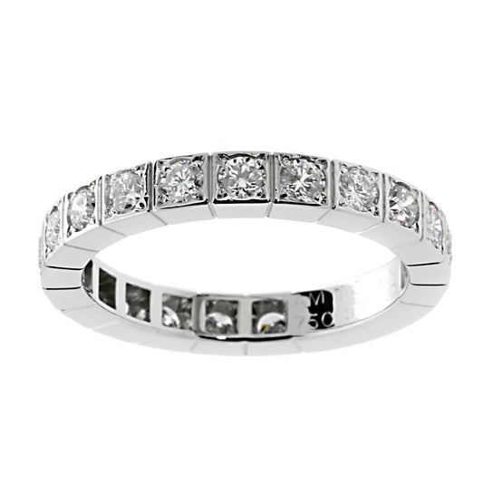Carthttier Lanieres Diamond Band White Gold Ring