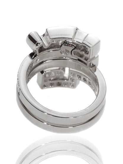Carthttier Le Baiser Du Dragon Diamond Ring in 18k White Gold